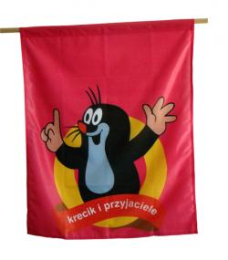 Flaga z krecikiem