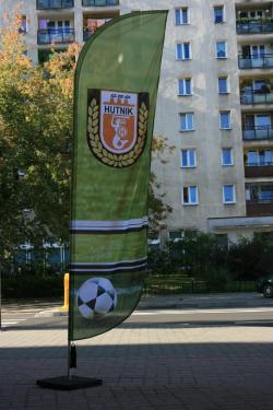 Bowflag z logo Hutnik