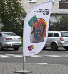 Reklama filcowanych haftowanych toreb