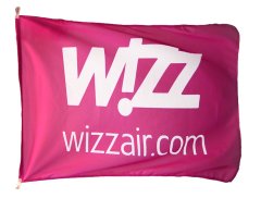 Flaga z logiem Wizz Air