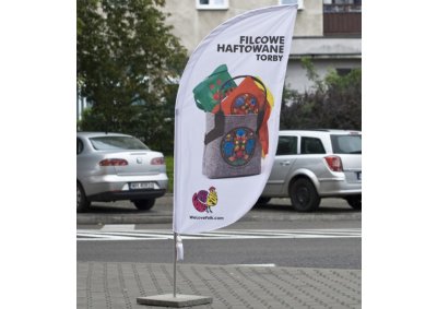 Reklama filcowanych haftowanych toreb