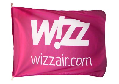 Flaga reklamowa dla firmy Wizz Air