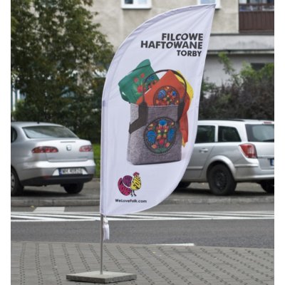 Reklama filcowanych haftowanych toreb
