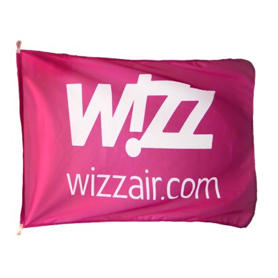 Flaga reklamowa dla firmy Wizz Air